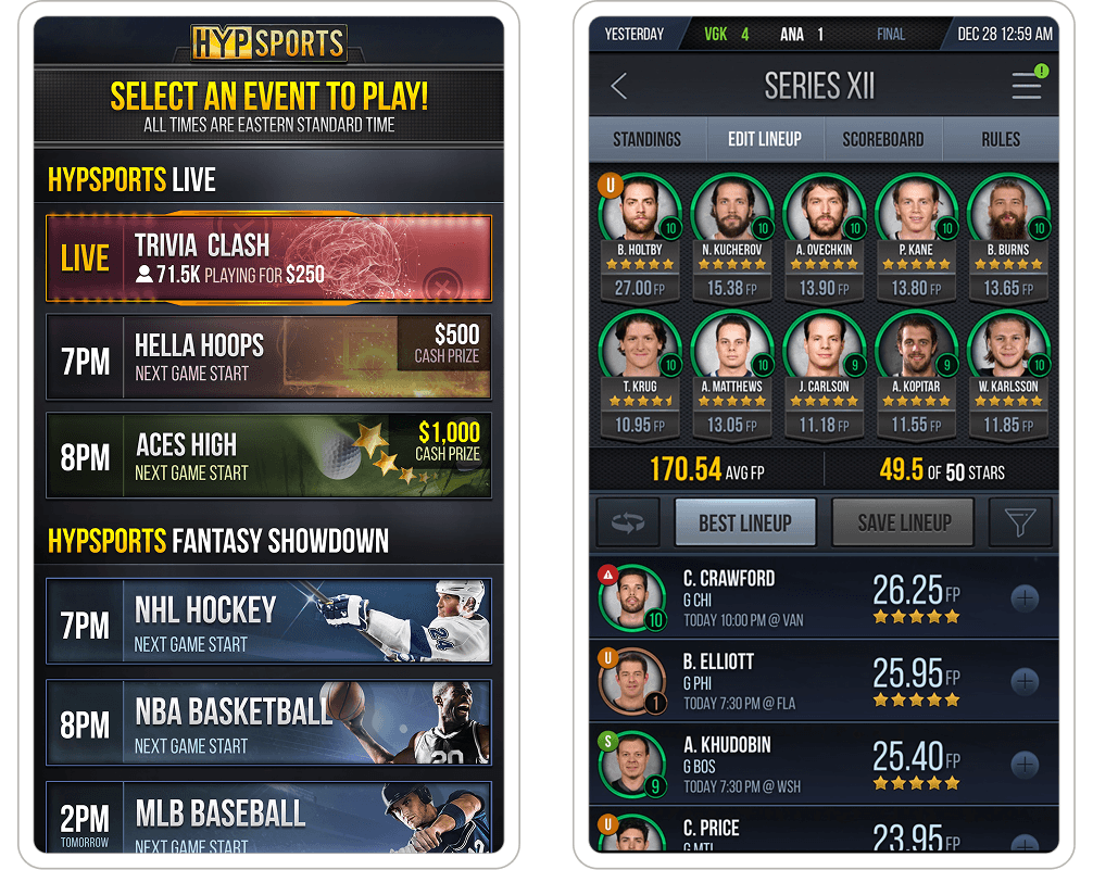 HypSports Screens 2